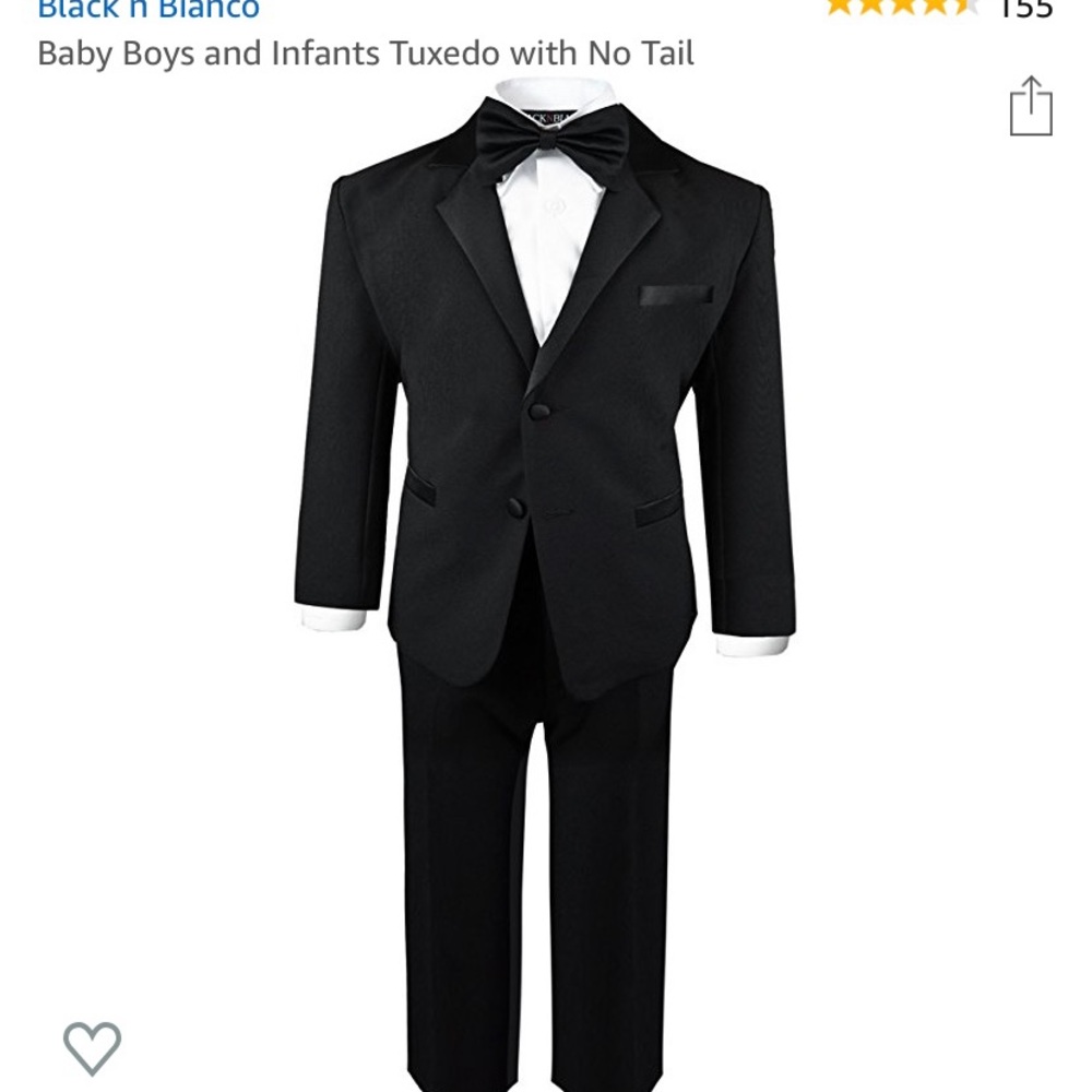 Black Toddler Tux 18-24 months